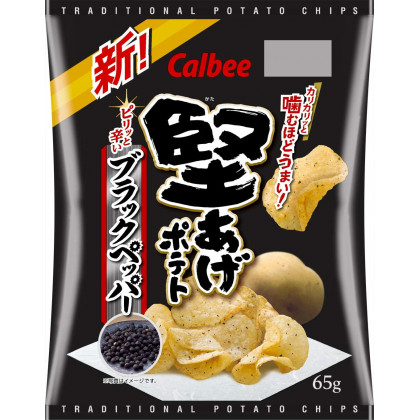 CALBEE - Chips Croustillantes au Poivre Noir 65g