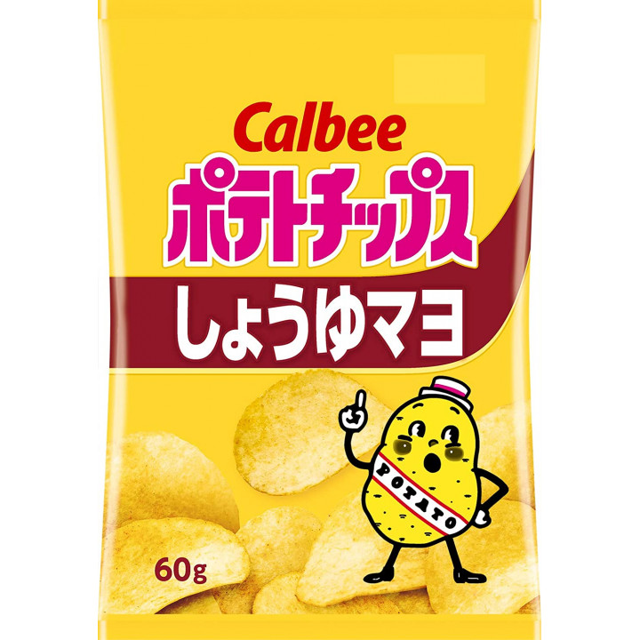 CALBEE - Chips Croustillantes Sauces Soja & Mayonnaise 60g