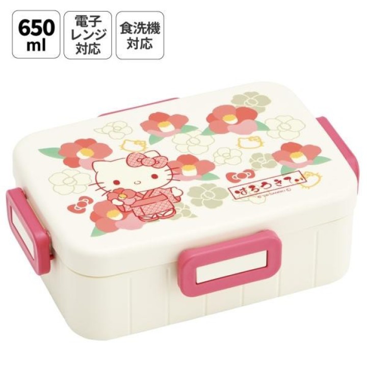 Skater Hello Kitty Bento Box 650ml 4 Chiusure Giappone