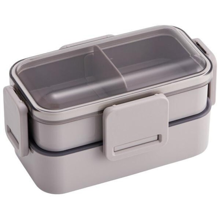 Skater Dome Bento Box 600ml Smoky Grey Made in Japan PFLW4-A