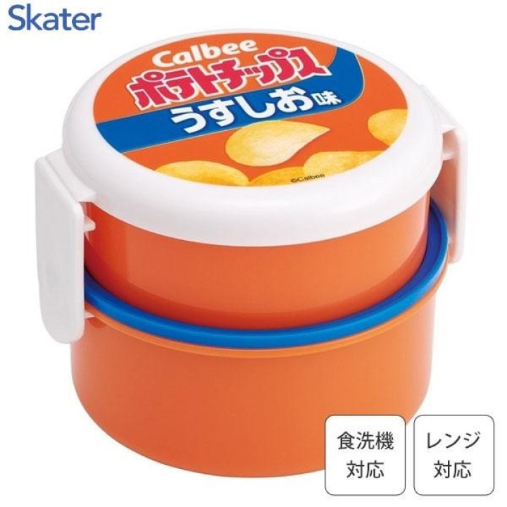 Boîte Bento Ronde Skater 500ml Chips Salées Import Japonais