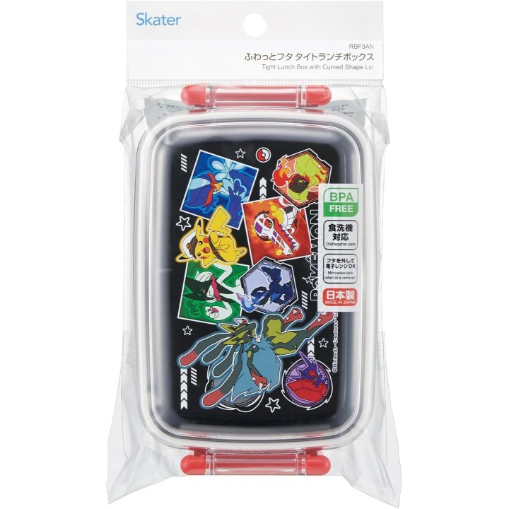 Skater Bento Box Pokemon 450ml Coperchio Bombato Giappone RBF3AN