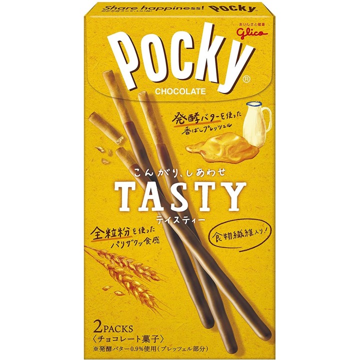 GLICO - Pocky TASTY (chocolat, blé complet, lait & beurre)