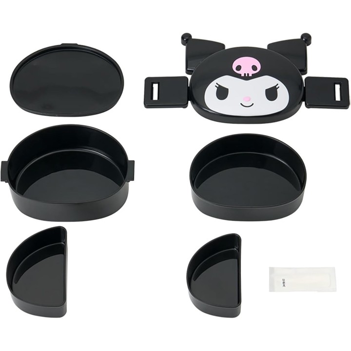 Sanrio Kuromi Lunch Box 2 Piani Viso 540ml - Importazione Giappone