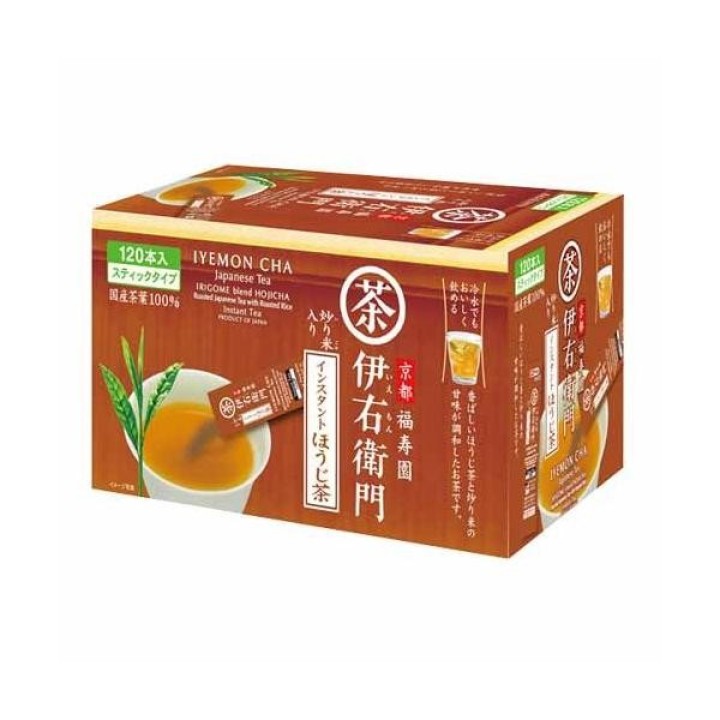 Iyemon Houjicha Instantané 120 Sticks - Thé Torréfié Japonais