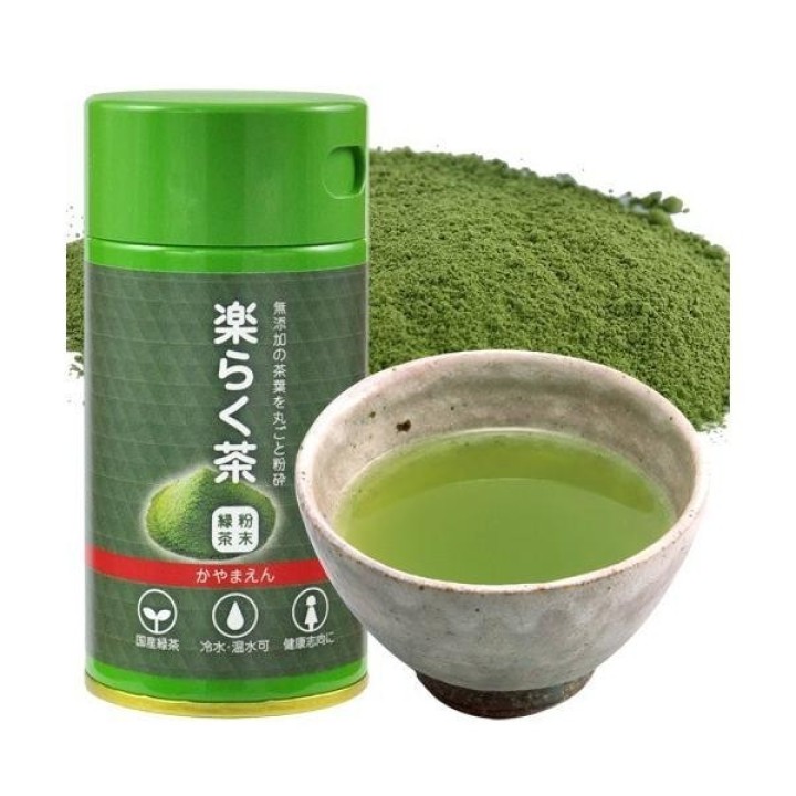 Thé Vert en Poudre Rakuraku-cha 40g Shizuoka - Import Japonais