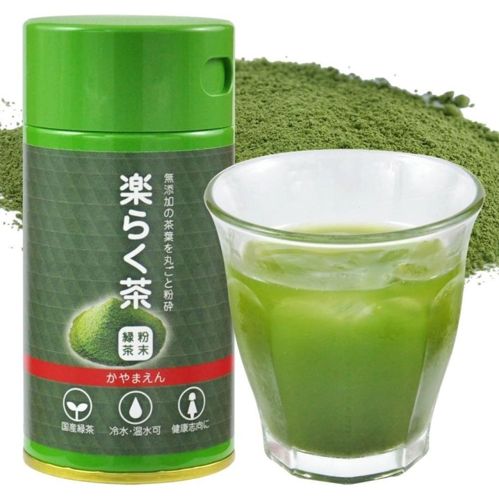 Thé Vert en Poudre Rakuraku-cha 40g Shizuoka - Import Japonais