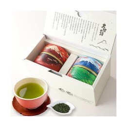 Coffret Thé Vert Fukamushi-cha Mont Fuji 70g×2 - Import Japonais