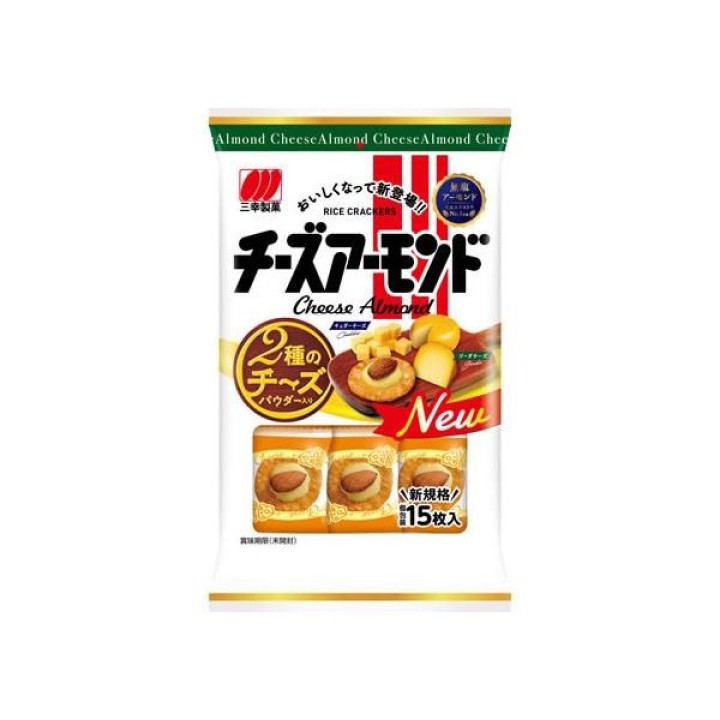 Sanko Seika Cheese Almond Senbei Japon | Cookingsan