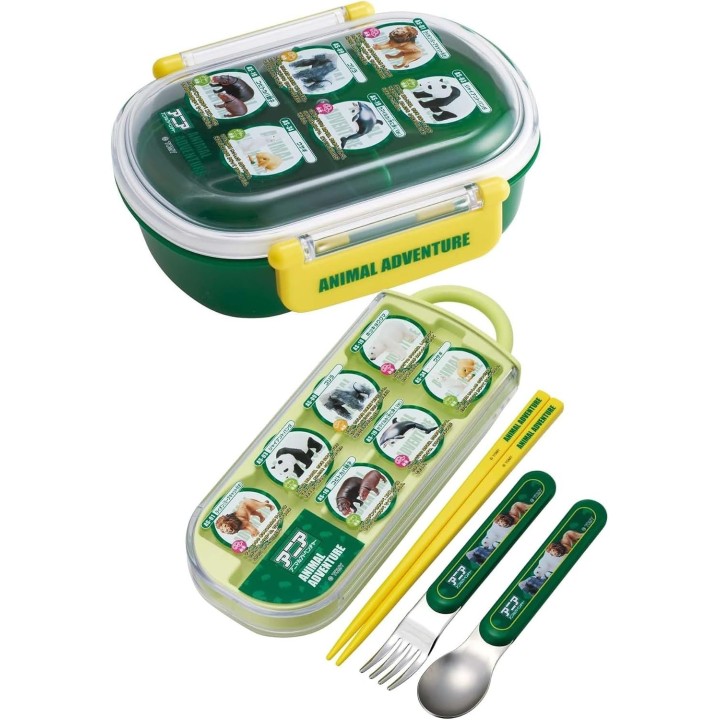 Skater Caja Bento Ania Dinosaurio 360ml Antibacteriano Japón