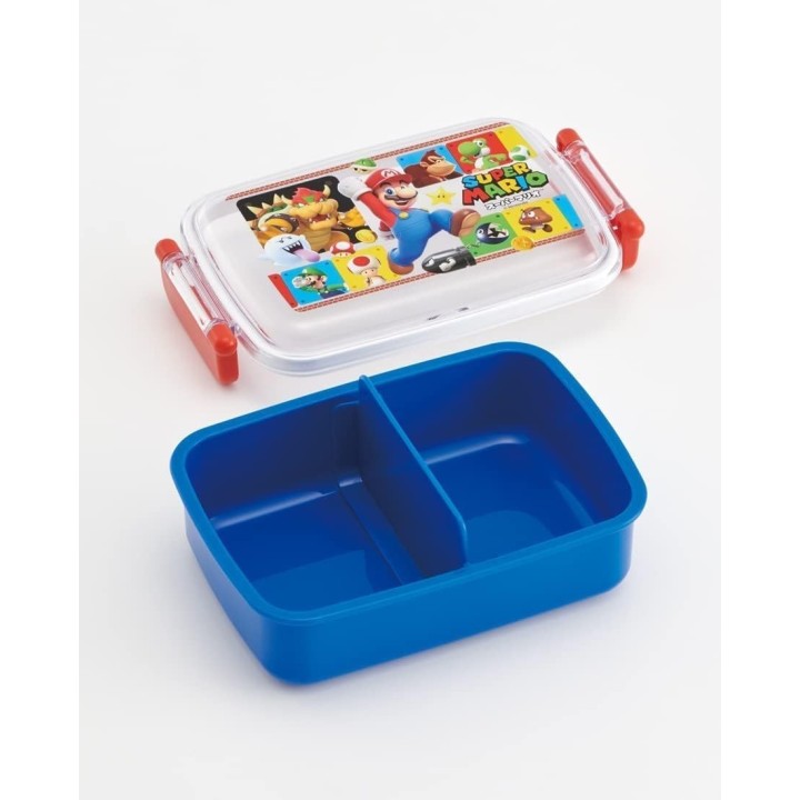 Boîte à bento « Skater Super Mario 23 » avec couvercle moelleux – Importée du Japon