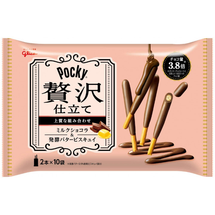 GLICO - Pocky Deluxe - Chocolat au Lait & Beurre