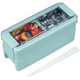 Lustroware 2-stöckige Bento-Box Mint 680ml Japanischer Import
