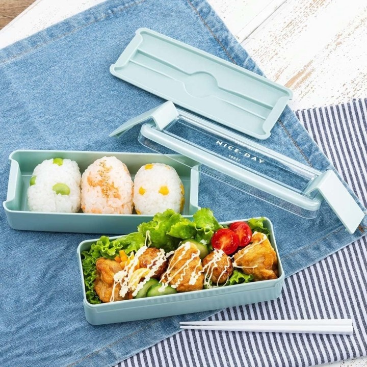 Lustroware 2-stöckige Bento-Box Mint 680ml Japanischer Import