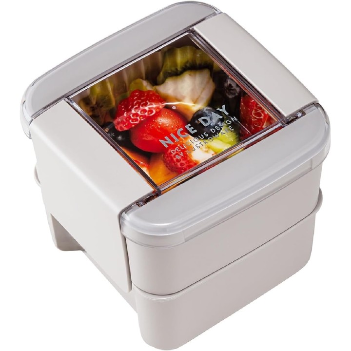 Lustroware 2-stöckige Bento-Box Mint 680ml Japanischer Import