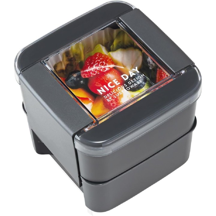 Lustroware 2-stöckige Bento-Box Mint 680ml Japanischer Import