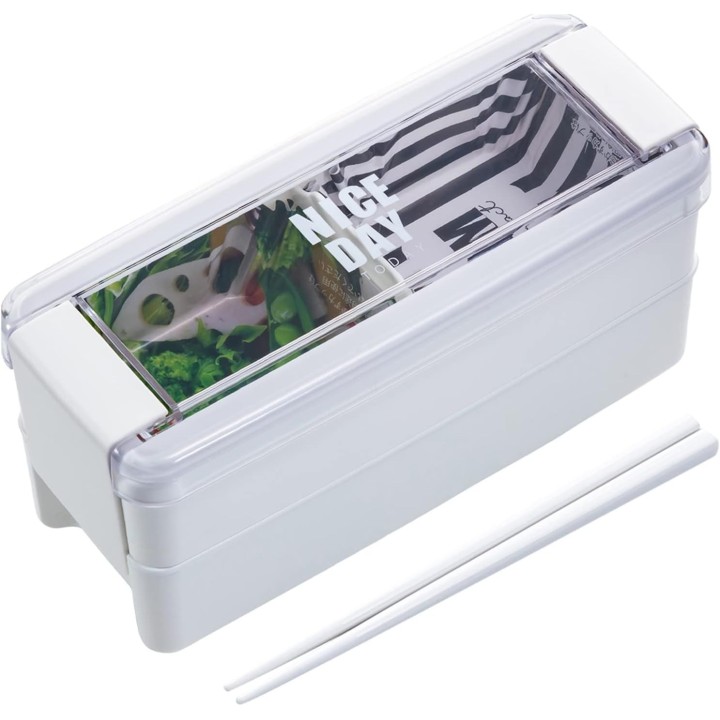 Lustroware 2-stöckige Bento-Box Mint 680ml Japanischer Import