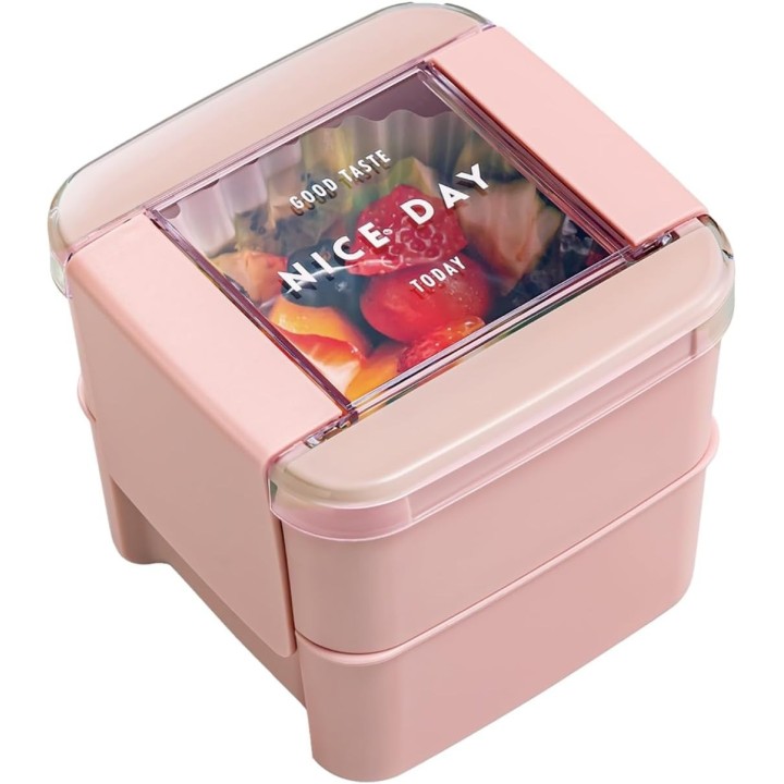 Lustroware 2-stöckige Bento-Box Mint 680ml Japanischer Import