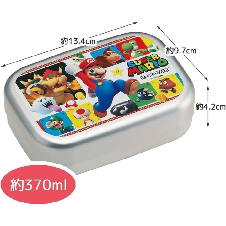 Boîte Bento Aluminium 370ml Super Mario Luigi Skater Japon