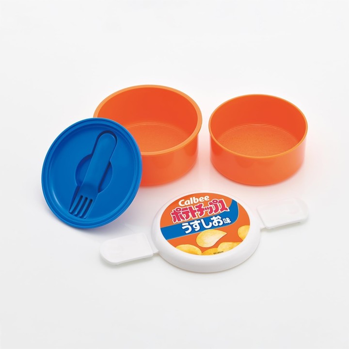 Boîte Bento Ronde Skater 500ml Chips Salées Import Japonais