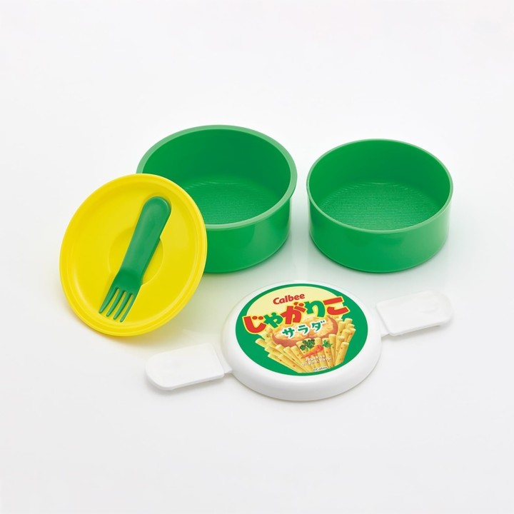 SKATER Bento Rond 2 Étages 500ml Jagariko Salad Made in Japan
