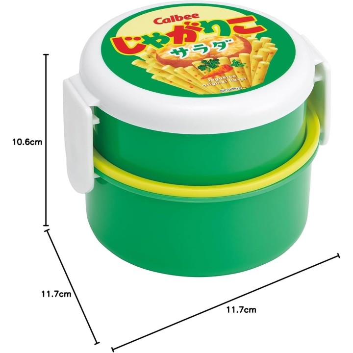 SKATER Bento Rond 2 Étages 500ml Jagariko Salad Made in Japan