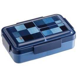 Skater Caja Bento 850ml Antibacteriana Diseño Denim Import Japón