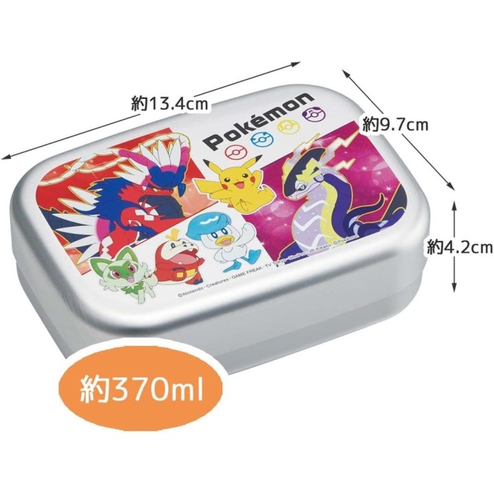 Caja Bento Aluminio Pokémon Pikachu 370ml Skater Made in Japan
