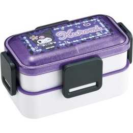 Kuromi Sanrio 2-Stöckige Bento Lunchbox 600ml Skater - Japanischer Import