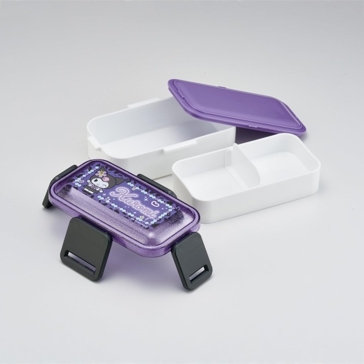 Bento Box 2 Piani Kuromi Sanrio 600ml Skater - Importazione Giappone
