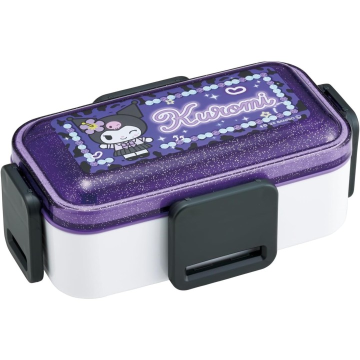 Bento Box 2 Piani Kuromi Sanrio 600ml Skater - Importazione Giappone