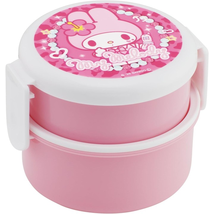 Bento Box 2 Piani Kuromi Sanrio 600ml Skater - Importazione Giappone