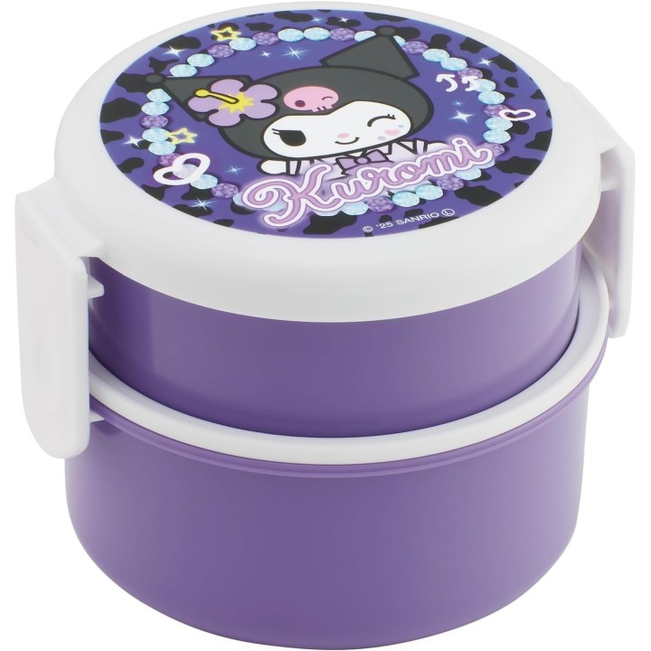 Bento Box 2 Piani Kuromi Sanrio 600ml Skater - Importazione Giappone