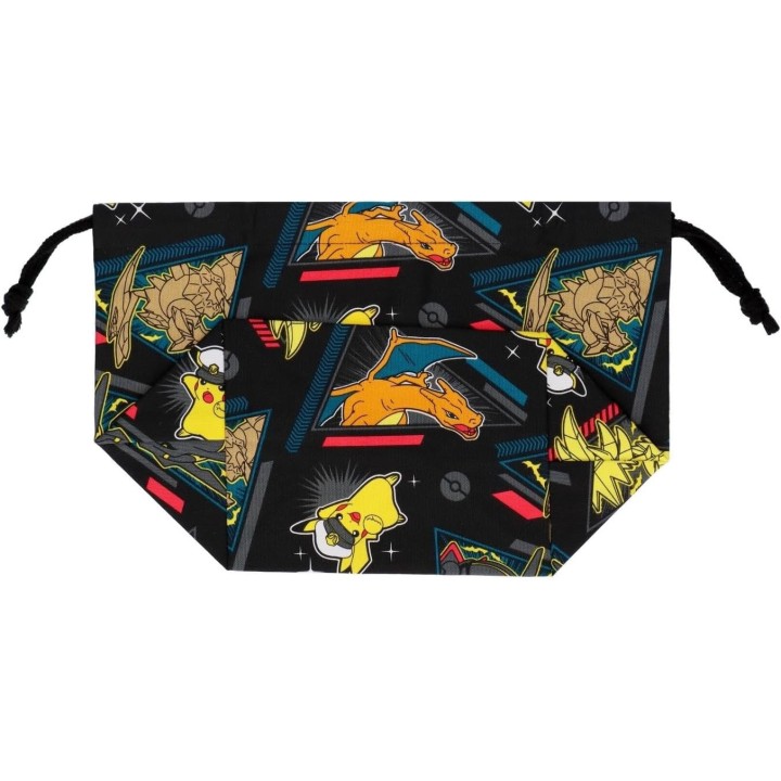 Pokémon Schwarze Kordelzug-Bento-Tasche Maruyoshi Japanischer Import