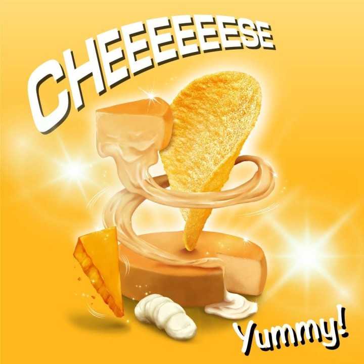 PRINGLES - CHEEEEEESE (4 fromages) 110g | Cookingsan.com