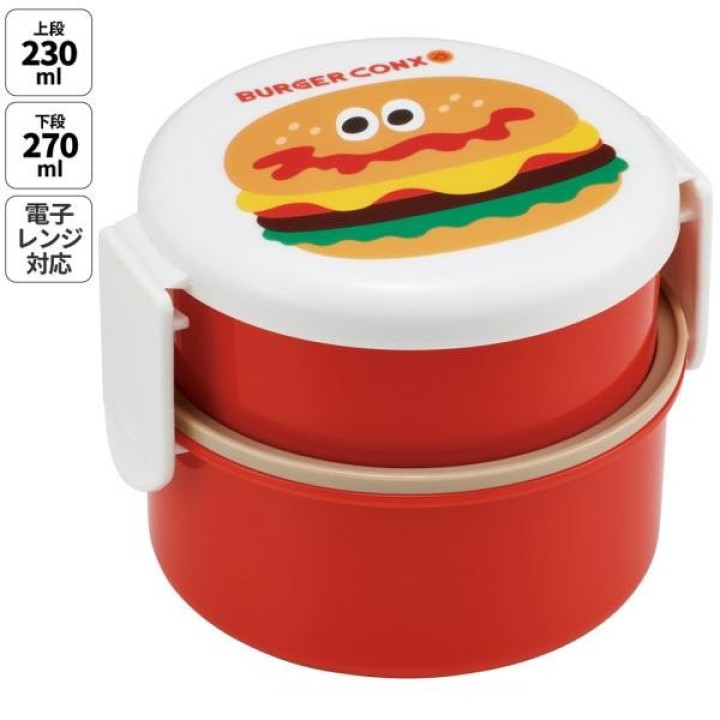 Skater Burger Conx Boîte Bento Ronde 500ml Import Japon