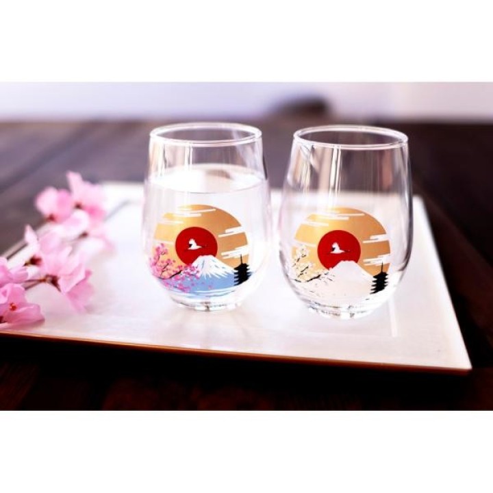 MARUMO TAKAGI - Verres Magiques - Cerisiers en fleurs…