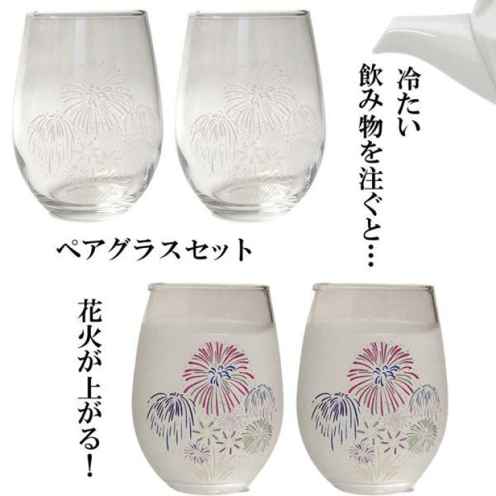 Verres Magiques Marumo Takagi - L62 x P62 x H103 - Été Hanabi - Cooking San