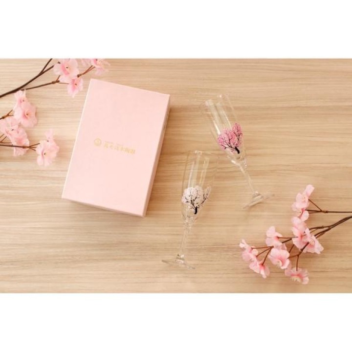 Flûtes à Champagne Magiques - Printemps Sakura | Cookingsan.com