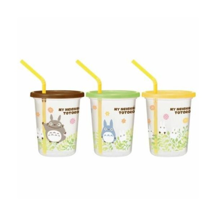 Skater Totoro Strohhalm-Becher-Set 320 ml SIH3ST Import aus Japan