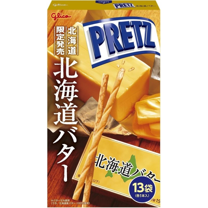 GLICO - GIANT PRETZ Beurre de Hokkaido - 14 sachets