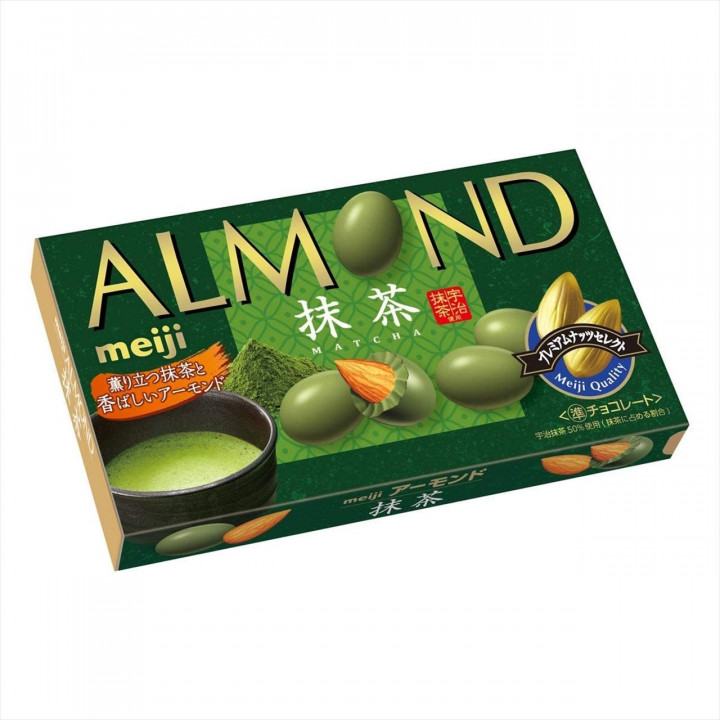 MEIJI - Chocolats aux Amandes & Matcha 79g