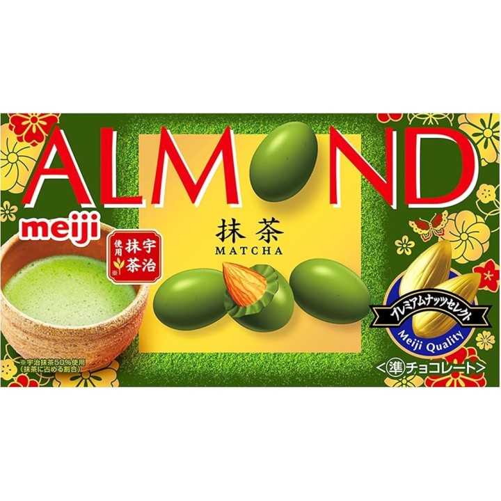 MEIJI - Chocolats aux Amandes & Matcha 79g