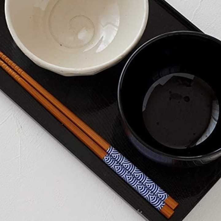 Palillos japoneses con estampado azul - 5 pares - Sunlife - Cooking San