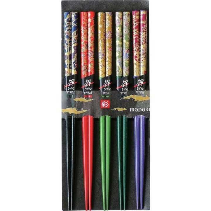 SUNLIFE - Baguettes à motifs japonais (5 paires)