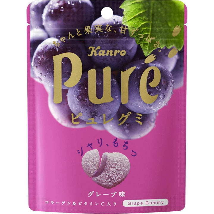 KANRO - Puré Grape Gummies 56g