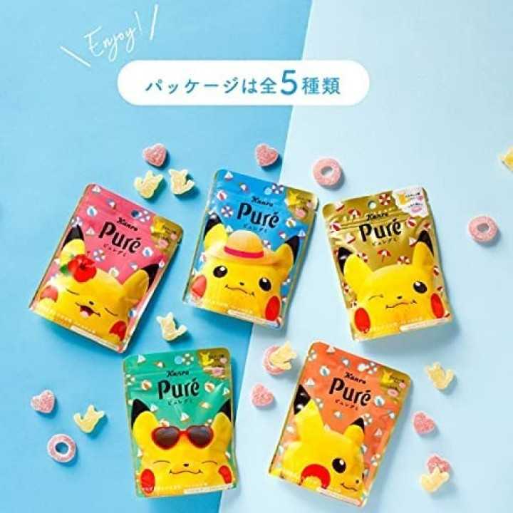 KANRO - Puré Pokémon Bonbons Saveur Tropicale 56g