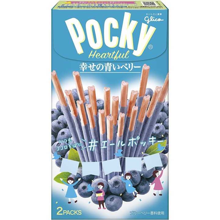 GLICO - Pocky Heartful - Blueberries