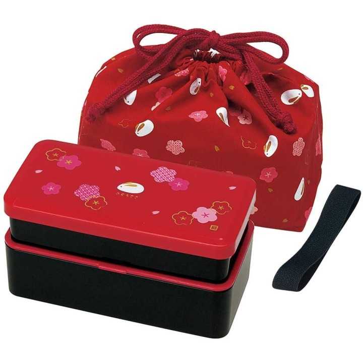 SKATER - Set à Bento - Boîte & Sac Rouges KLS5