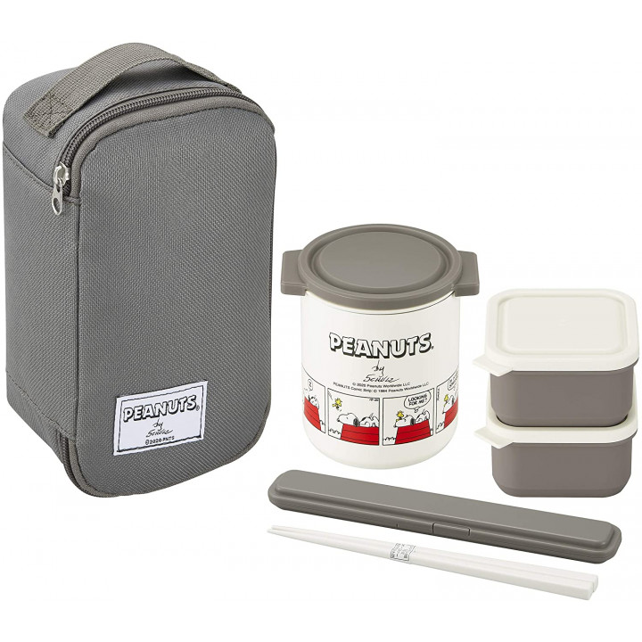 OSK - PEANUTS Bento Set - Boxes, Chopsticks & Bag SW-6